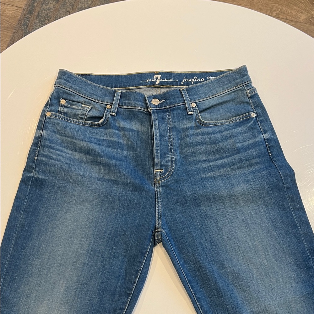 7 For All Mankind Classic Denim Boyfriend Jeans - Picture 3 of 8